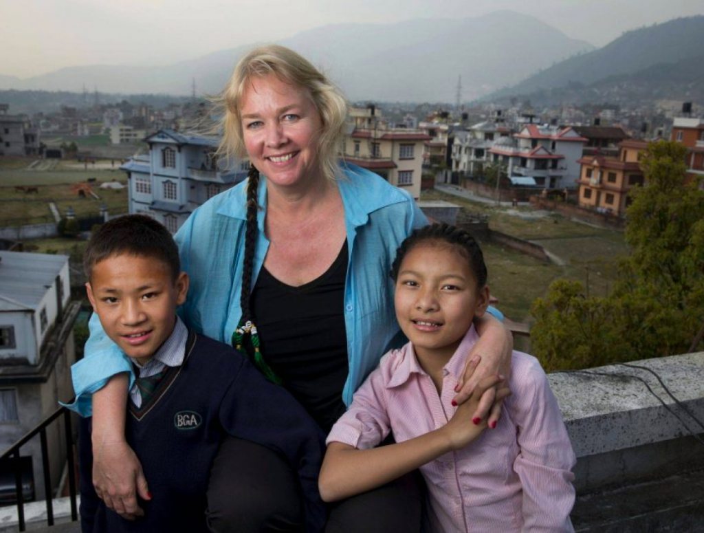 Adara Group founder and Chair, Audette Exel, in Nepal