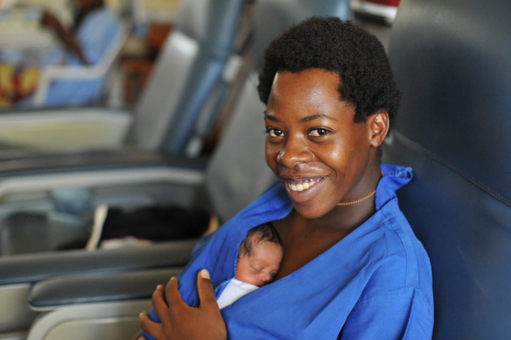 Mother in the Kiwoko Hospital NICU