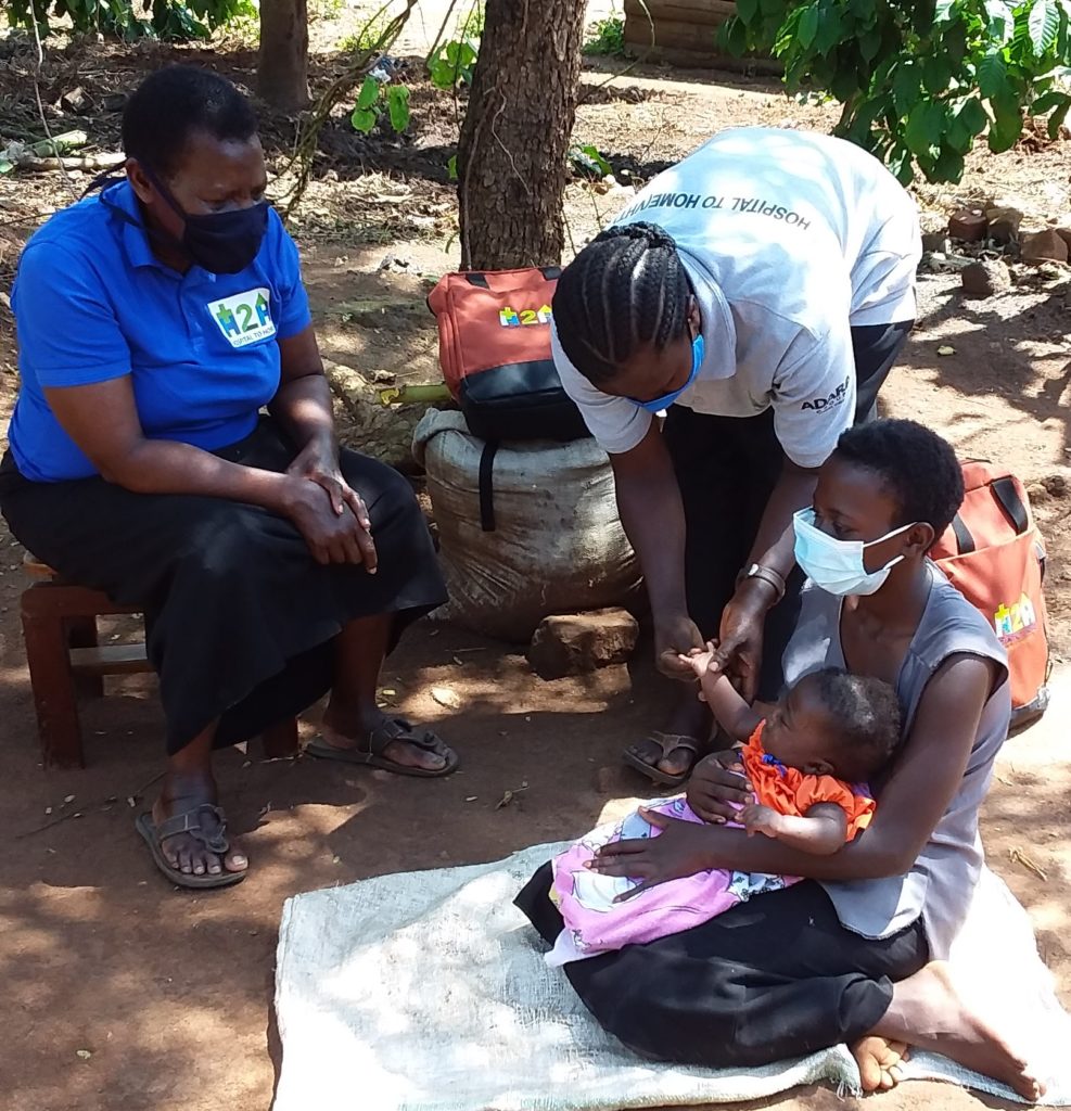 Sister Cornety Nakiganda supportive supervision