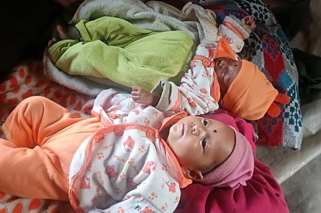 Anita's twins born in the Adara-supported Syada birthing centre in remote Humla, Nepal