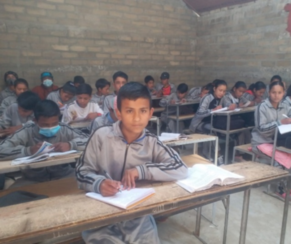 Kiran at school